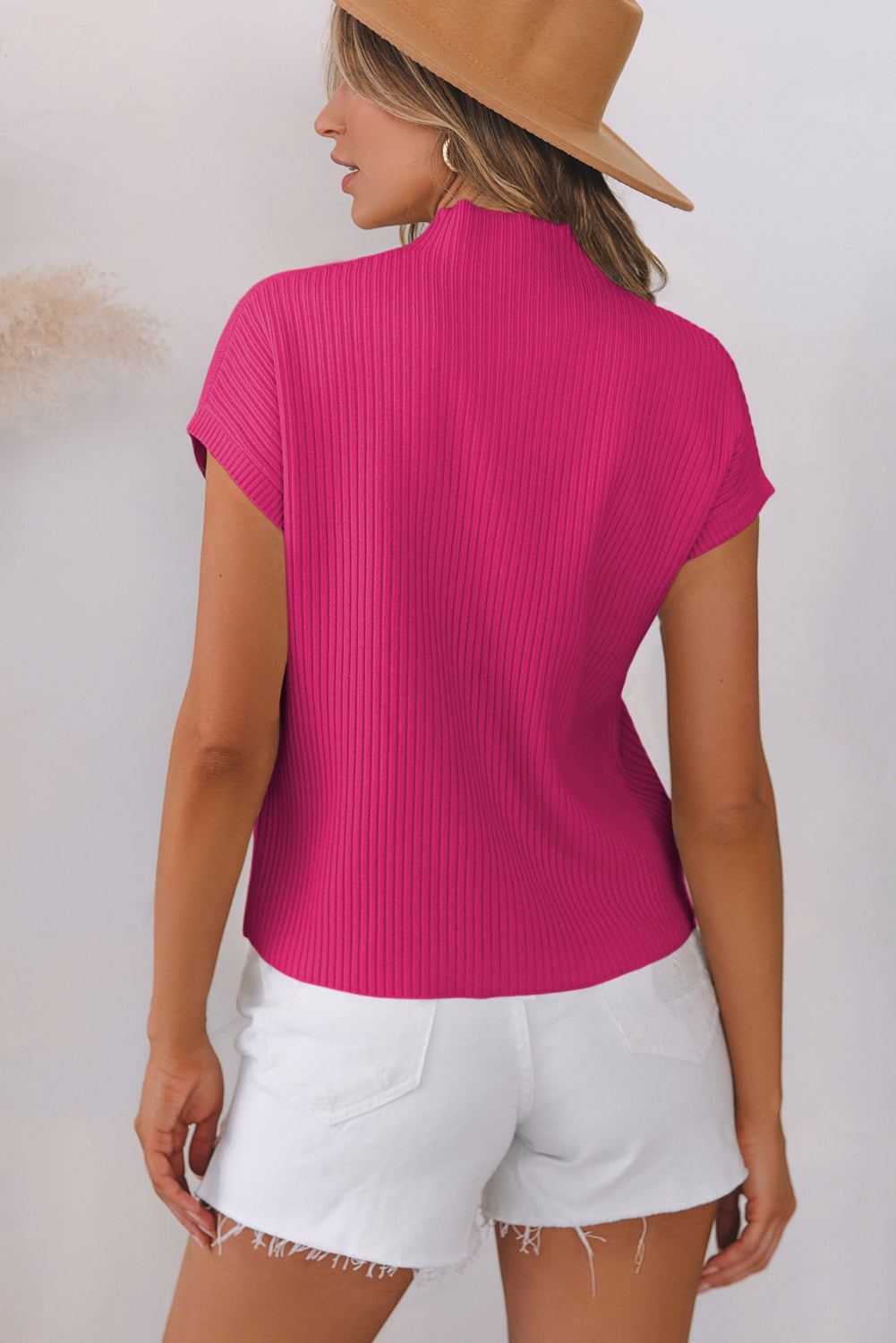 Pocket Ribbed Knit Sweater