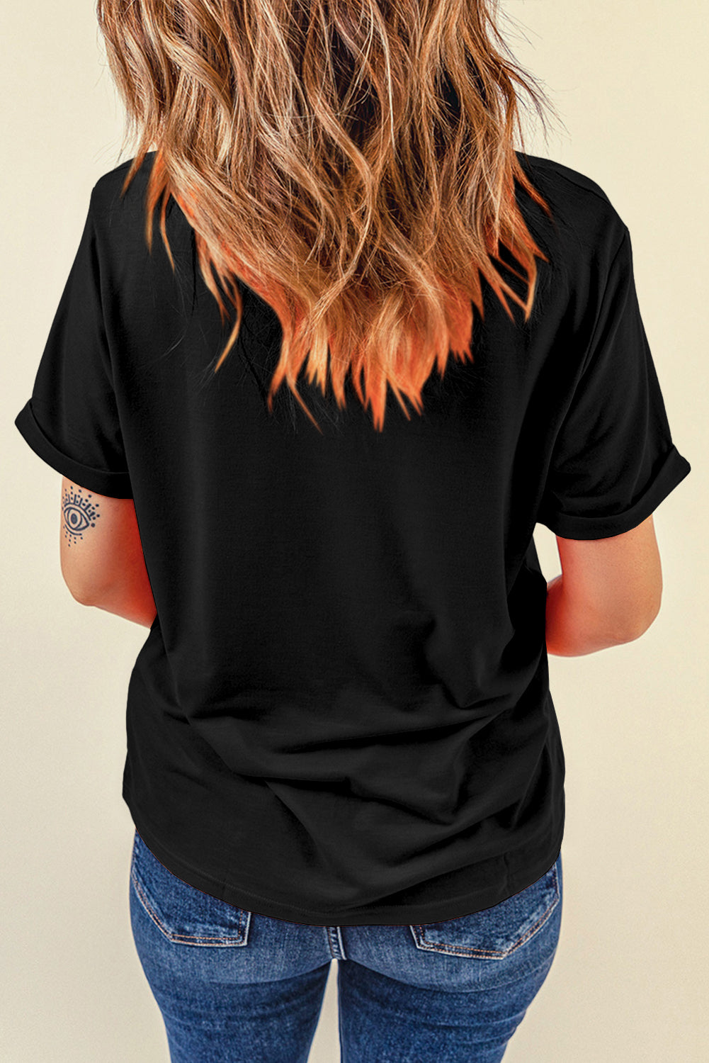 SPOOKY SEASON Halloween Pumpkin Bow Print T Shirt