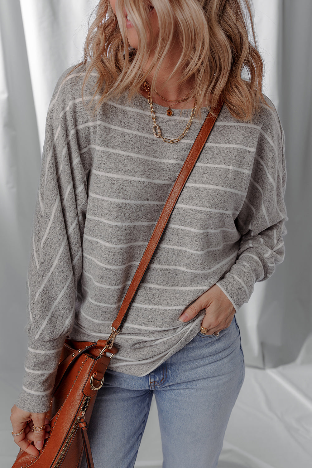 Dolman Sleeve Drop Shoulder Top