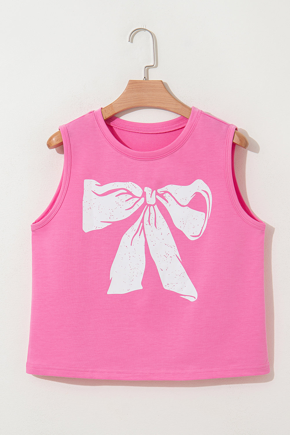 Bow Print Boxy Fit Tank Top