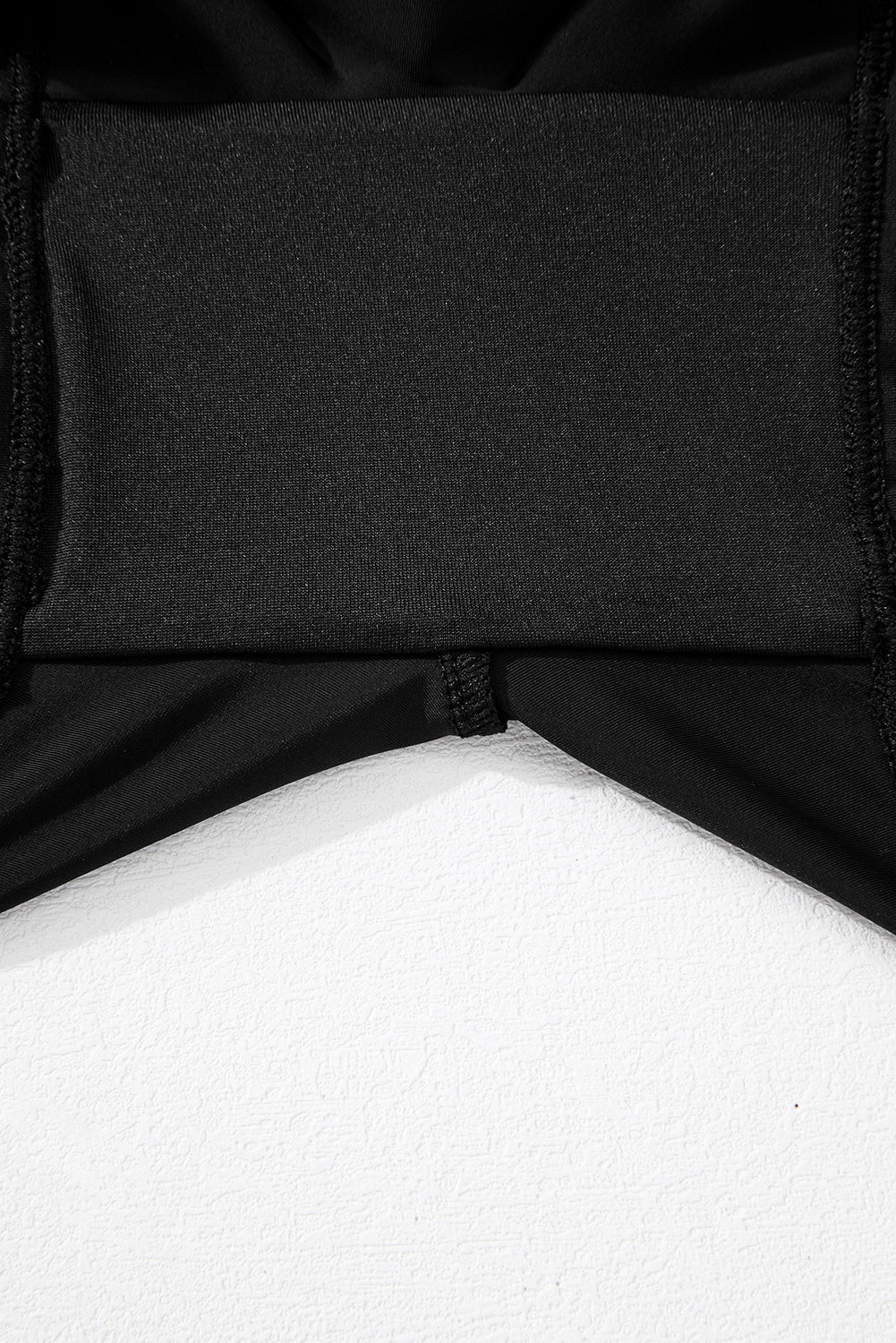 Solid Pocketed Crossover High Waist Swim Skort