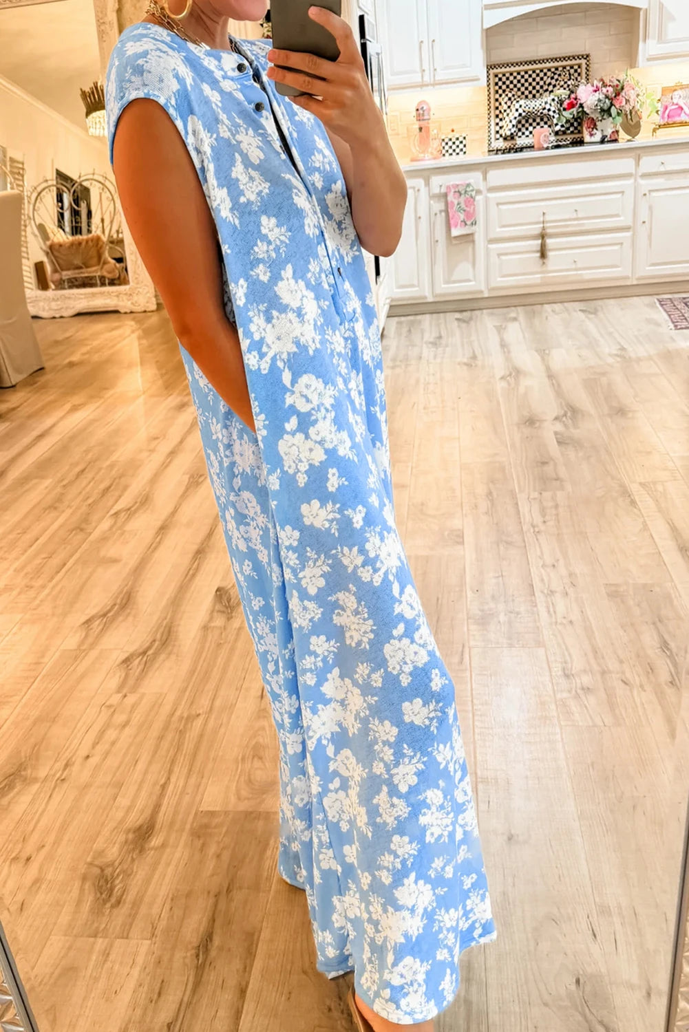 Floral Wide Leg Jumpsuit
