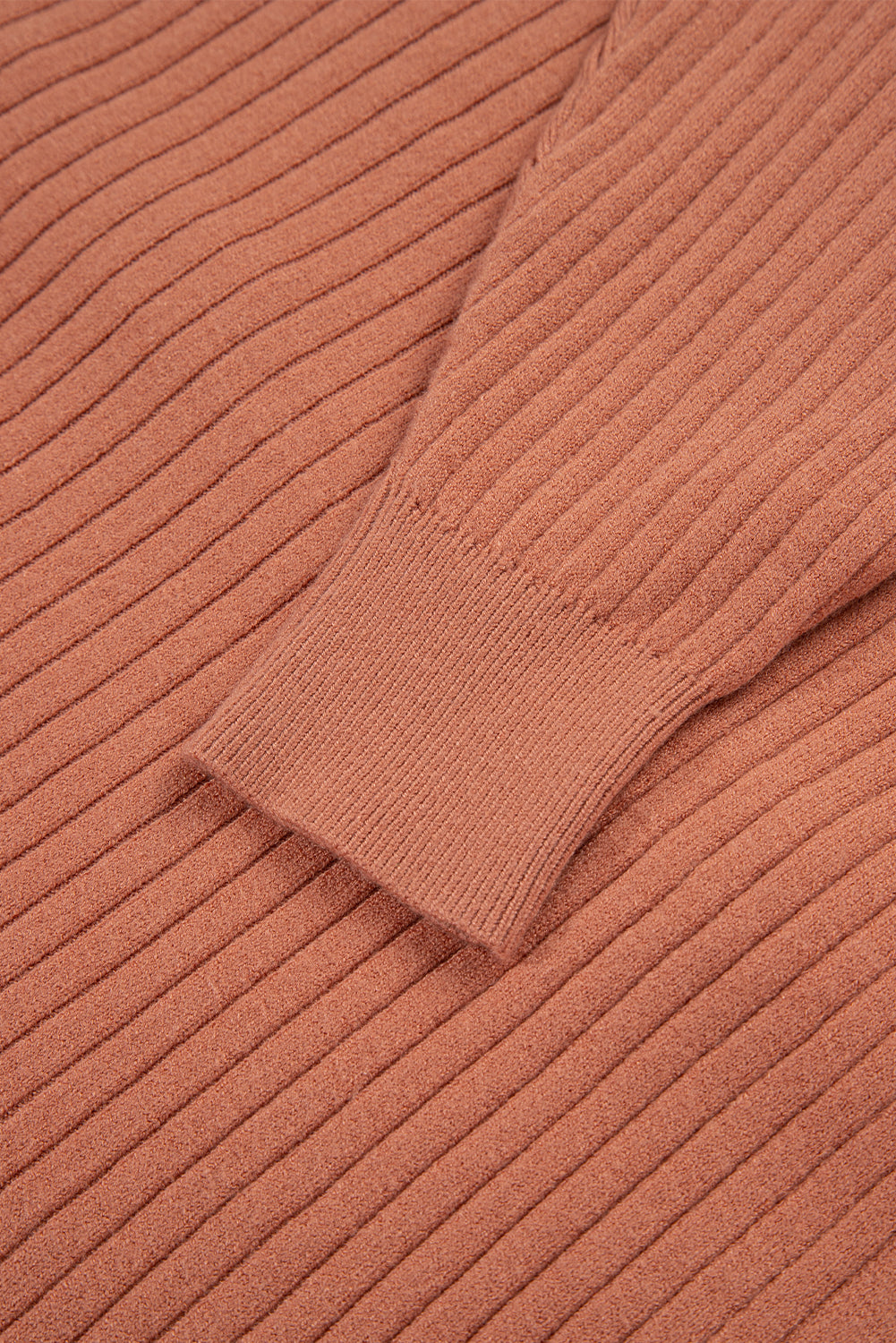 Wide Rib Knit Button Front Dolman Sleeve Sweater Cardigan