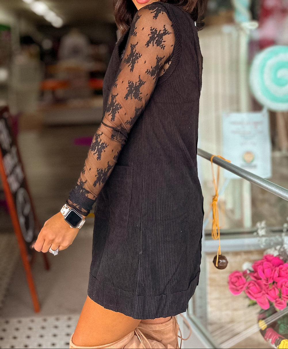Mini Dress With Patched Pockets