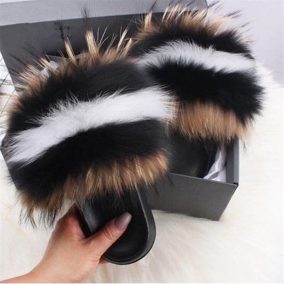 Tiosebon Fur Slippers - KOC