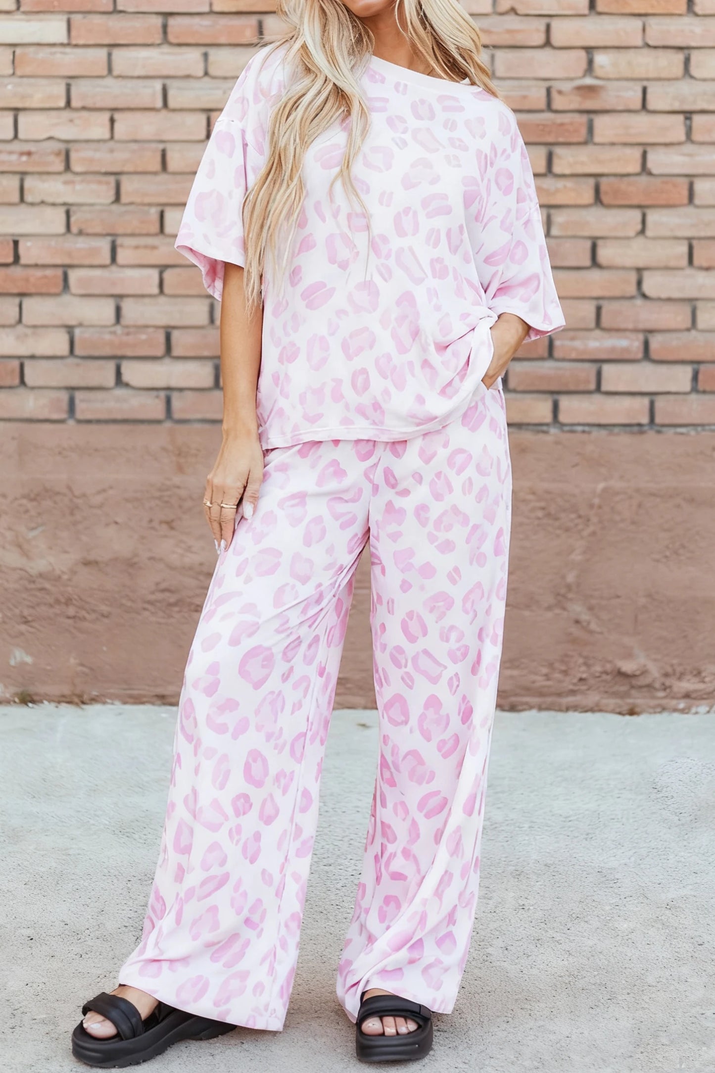 Two Piece Top and Pants Set