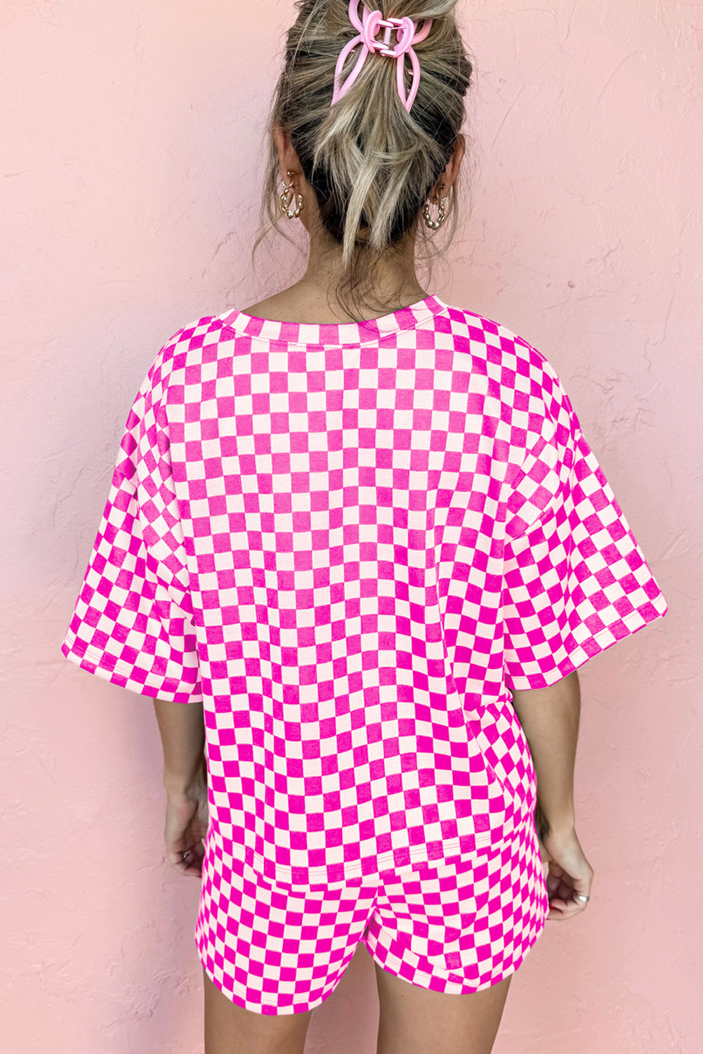 Summer Checkered Color Fashion Suit