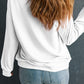 GOBBLE Checkered Letter Print Thanksgiving Turkey Graphic Sweatshirt