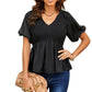 Puff Sleeve Smocked Top