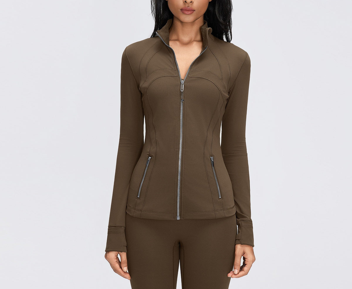 Define Jacket with Silver Zipper