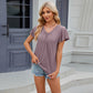 V-neck Loose Short-sleeved T-shirt