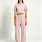 A-Short-sleeve top and long pants set（WYS723）
