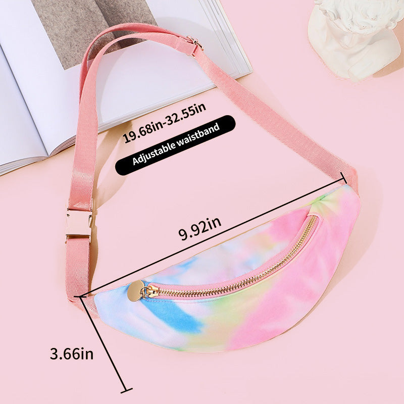 Kids' Vibrant Rainbow Waist Bag Sling Bag