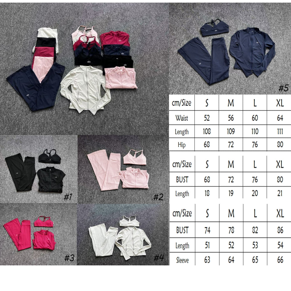 Women's Bell Bottom Pants Bra Jacket Set 3-piece Set