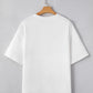 Drop Shoulder Half Sleeve Loose Tee