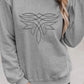 Western Pattern Embroidered Drop Shoulder Pullover Top