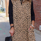 Leopard V Neck Mini Dress