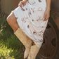 Western Print Satin Long Skirt