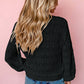 Lightweight Buttoned Front Crochet Cardigan