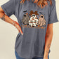 Cute Halloween Ghost Printed Womens Casual Tee