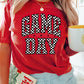 Checkered Game Day Graphic T Shirt
