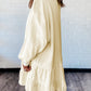 Double Tiered Ruffle Hem Long Sleeve Loose Mini Dress