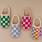 Checkered Cozy Slippers