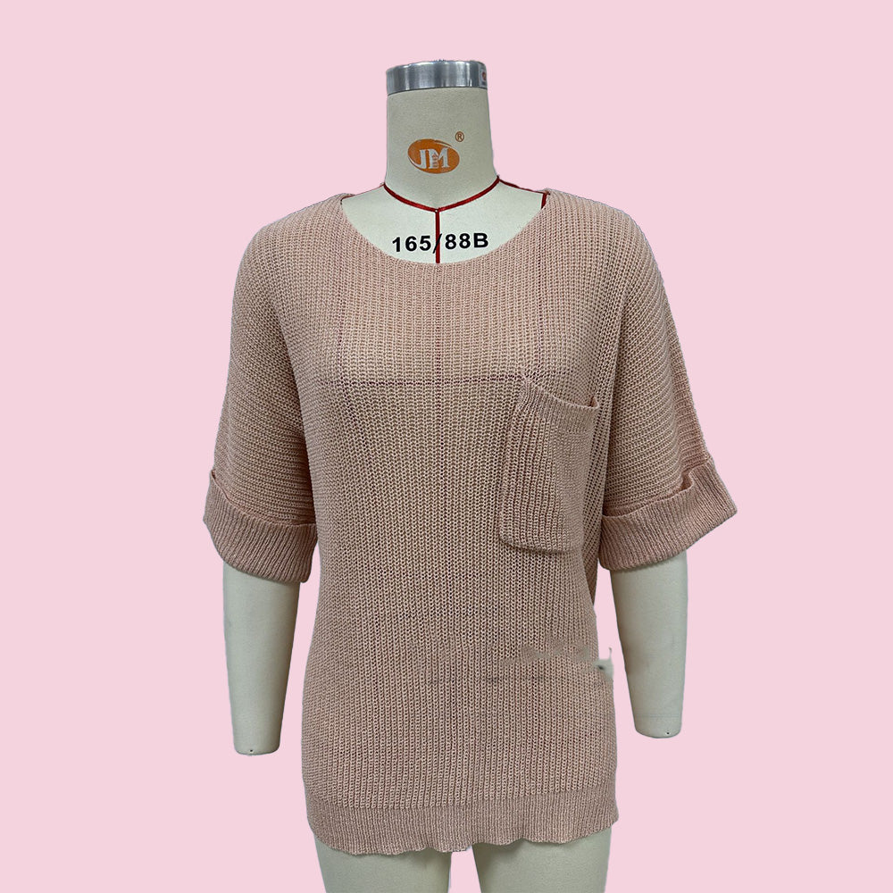 Women's Loose Open Knit Sweater Top