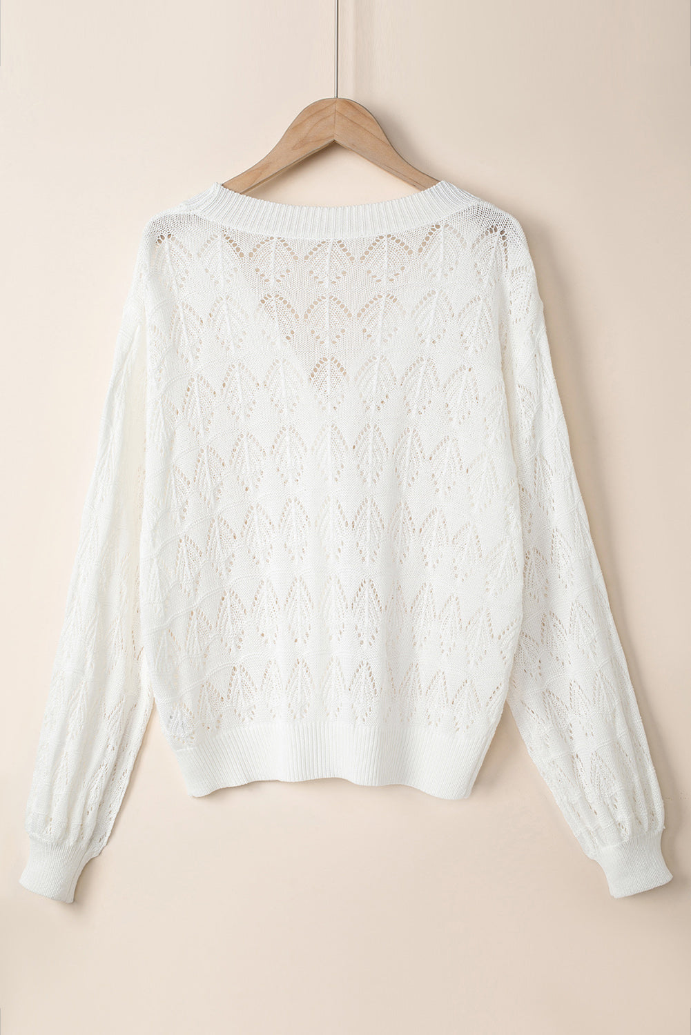 Lightweight Buttoned Front Crochet Cardigan