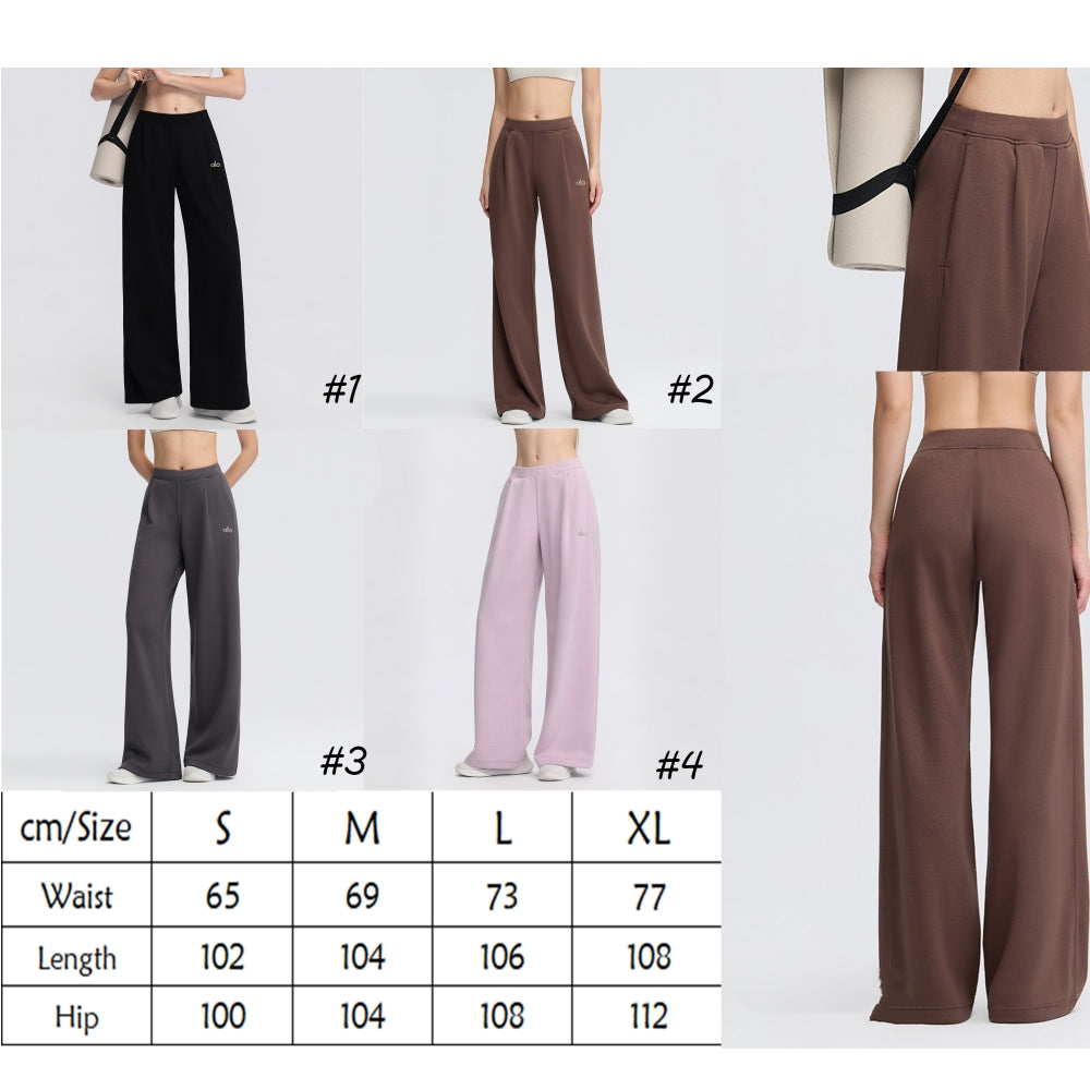 High-Waist Wide-Leg Sweatpants