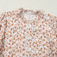 Lace Detail Floral Puff Sleeve Fall Shirt