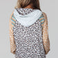 Leopard Floral Patchwork Drawstring Hoodie