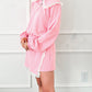Peter Pan Lace Embellished Neck Collision Sweatshirt and Skirt Two Piece Set