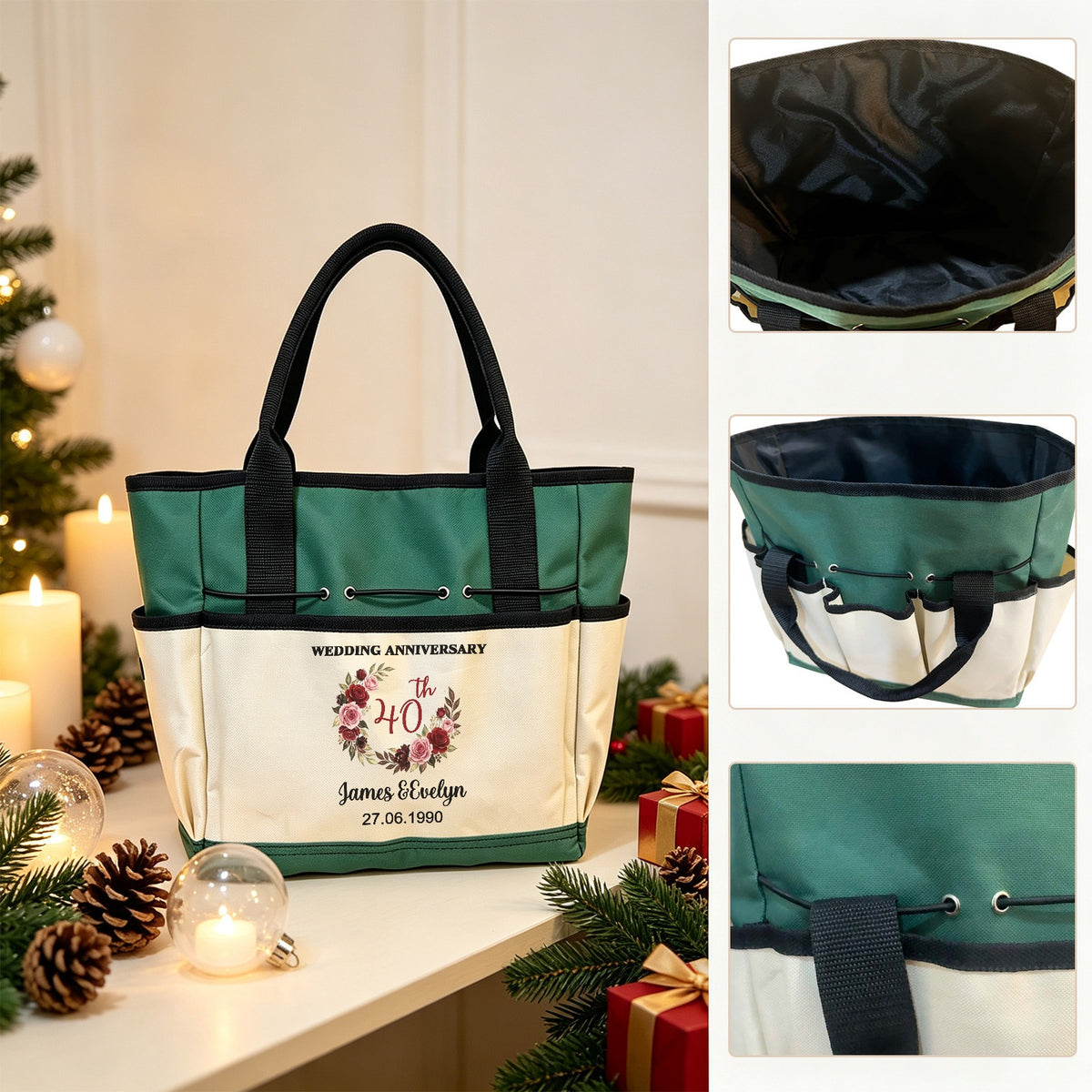 Custom Multi-Pocket Gardening Storage Tote Bag