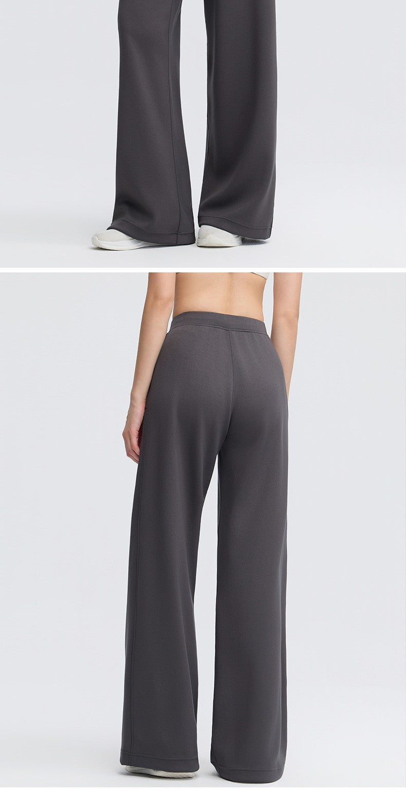 High-Waist Wide-Leg Sweatpants