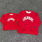 Patchwork Crewneck Sweatshirt Matching Outfits (KIDS)