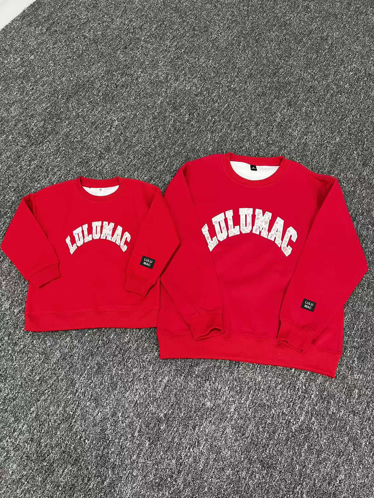 Patchwork Crewneck Sweatshirt Matching Outfits (KIDS)