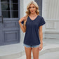 V-neck Loose Short-sleeved T-shirt