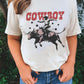COWBOY Star Graphic Crewneck Western Fashion Tee