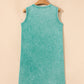 Mineral Wash Tank Mini Dress with Pockets