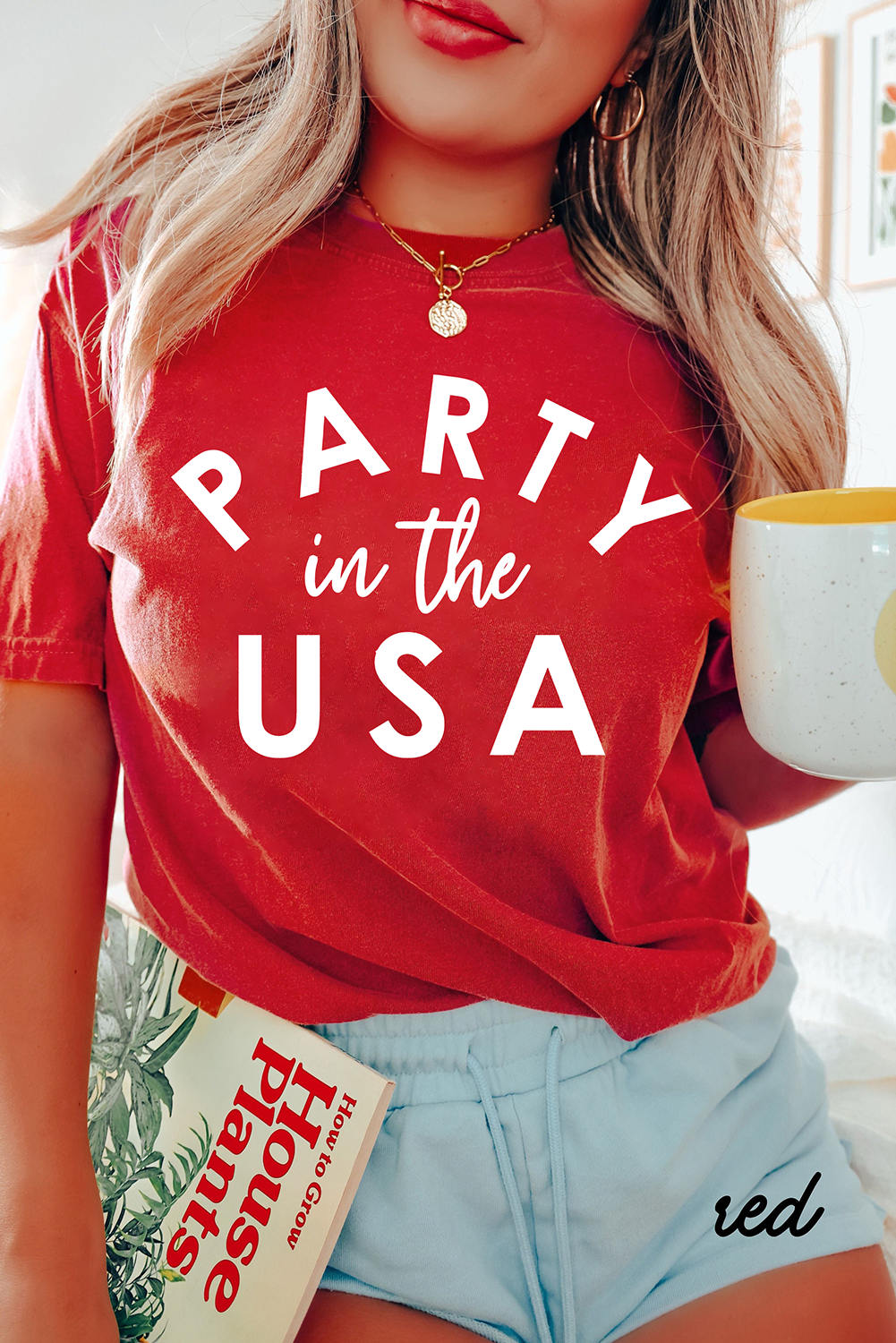 PARTY in the USA Printed Independence Day T Shirt