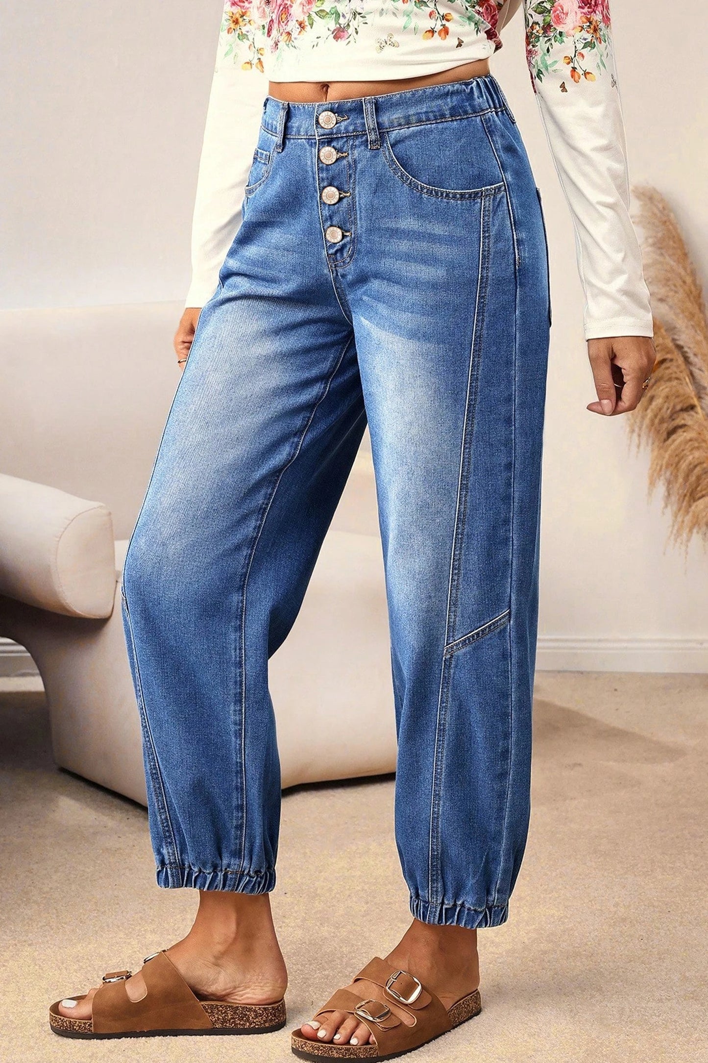 Tapered Casual Loose Fit Jeans