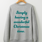 Christmas Tree & Letter Graphic Sweatshirt