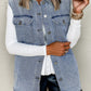 (Pre order 3.10)Denim Pocket Vest Jacket