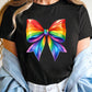 Pride Bow Graphic Round Neck T Shirt
