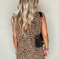 Leopard V Neck Mini Dress