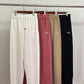 High Waisted Wide Leg Sports Casual Pants