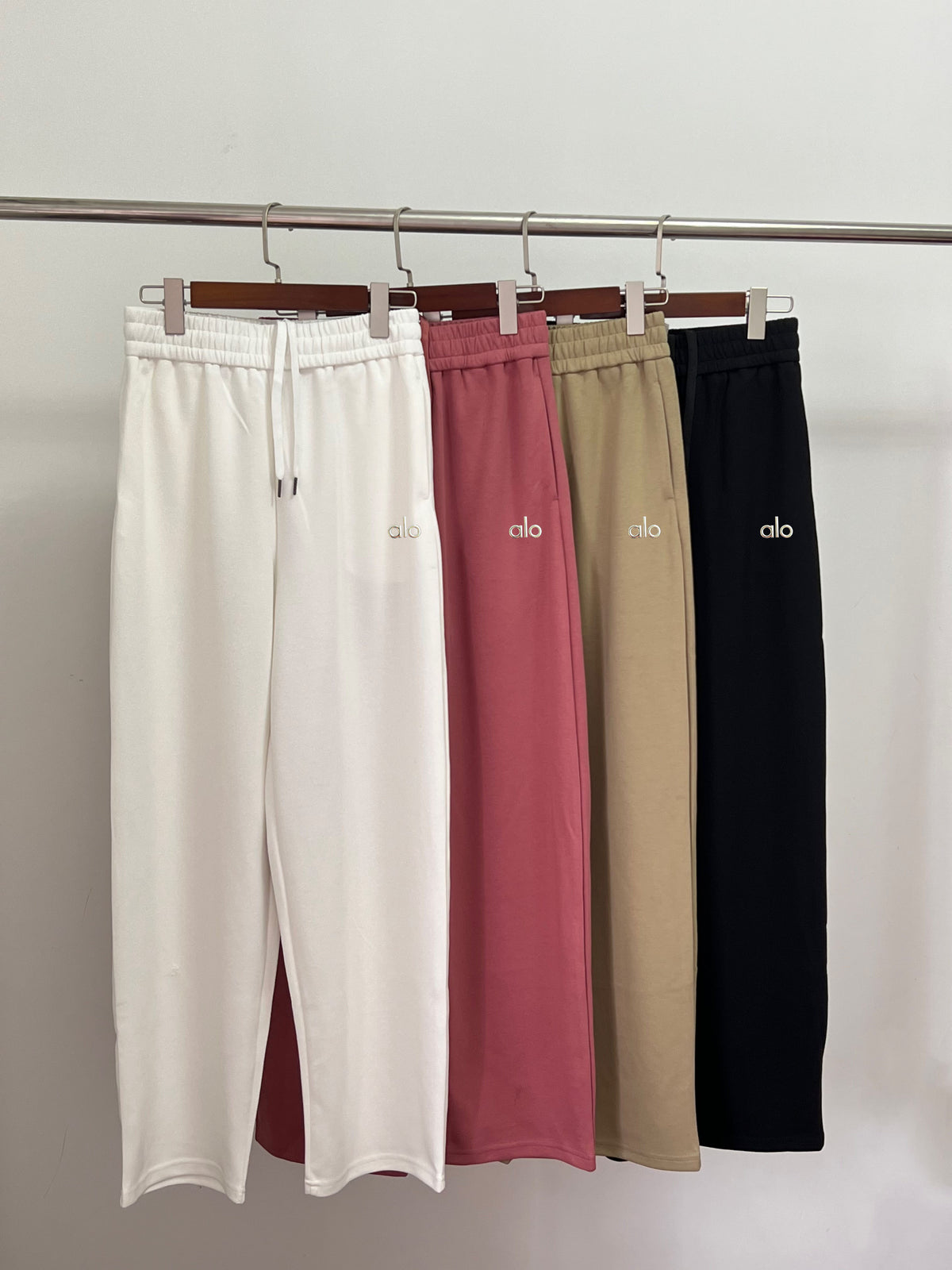 High Waisted Wide Leg Sports Casual Pants