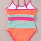 Color Block High Waisted Sexy Bikini Set