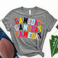 Colorful GAME DAY Graphic Crew T Shirt